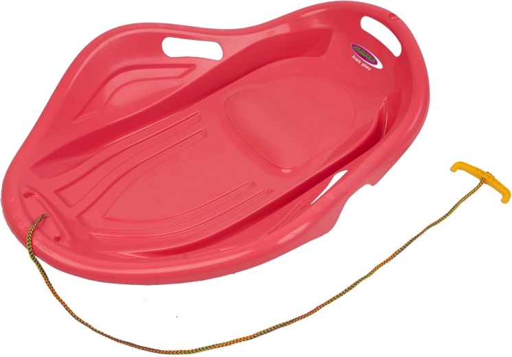 Snow Play bobslæde Speed 78 cm pastelrød