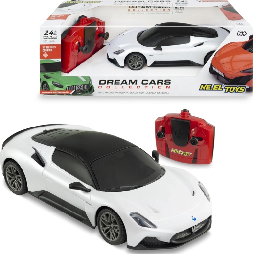 Maserati MC20 RC-bil med fjernbetjening 1:24 hvid 17 cm