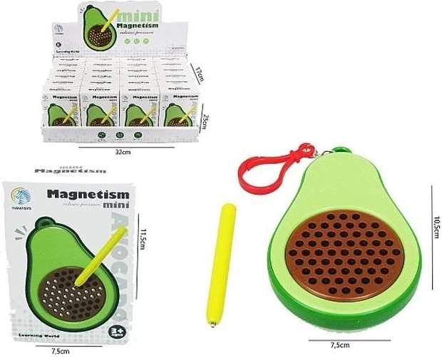 Magnetisk tegnetavle i avokadoform