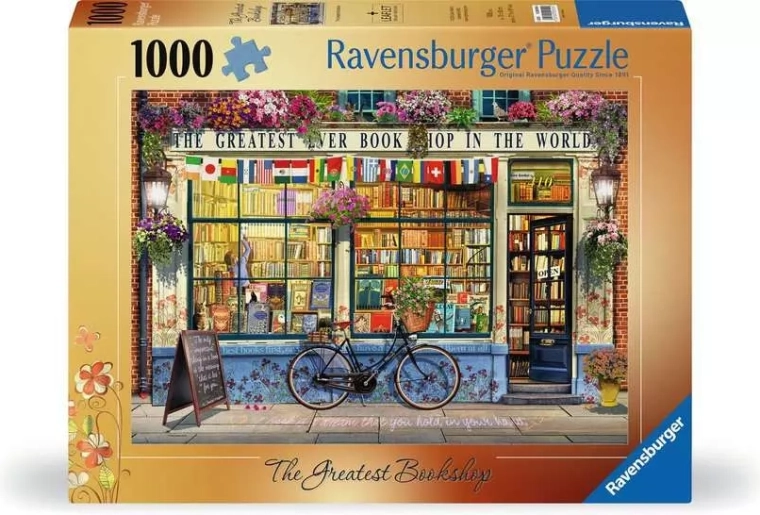 Ravensburger puslespil Fantastisk boghandel 1000 brikker