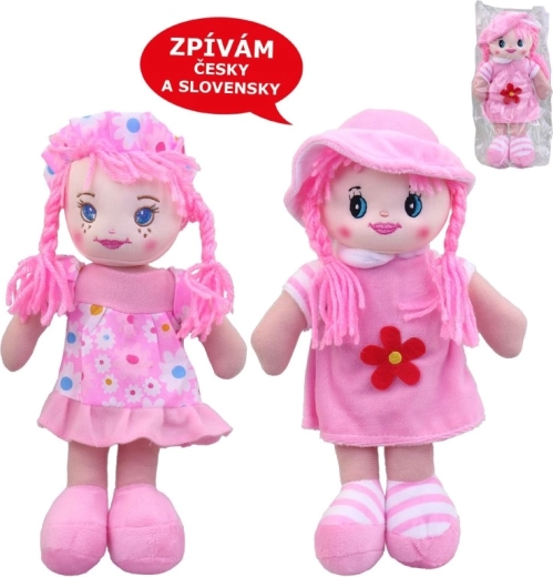 MaDe-tekstildukke med en tjekkisk sang, 25 cm