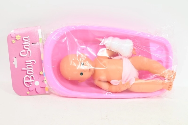 Dukke Sara i badekar 39 cm