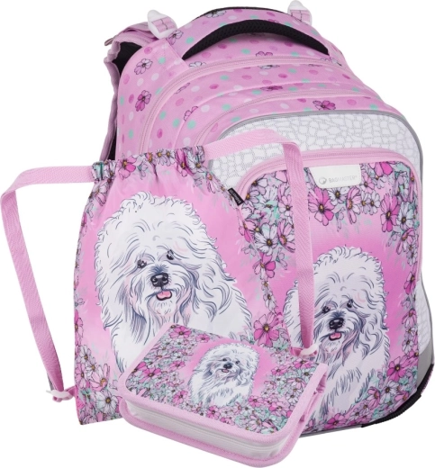 Bagmaster Lumi lille skolesæt til førsteklasseselever – hund
