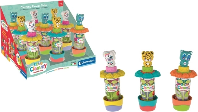 Clementoni Baby Clemmy bløde klodser i tube – have