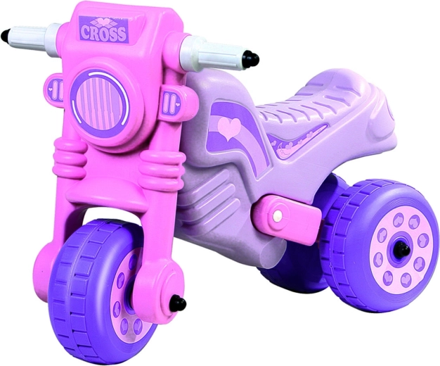 Lyserød balancecykel Cross Motor 1 59 × 38 × 45 cm