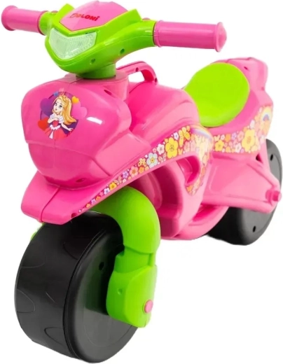 Doloni løbecykel til børn – motorcykel, rosa-grøn