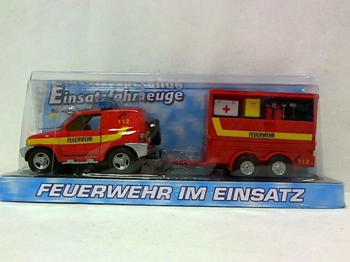 Brandbil med trailer 13 cm