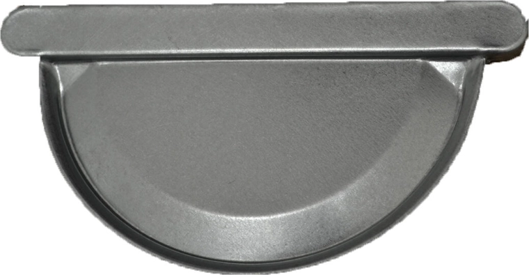 Endestykke til tagrende 330 mm, galvaniseret