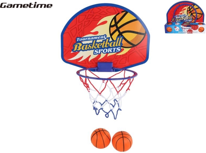 Gametime børne-basketkurv med to bolde