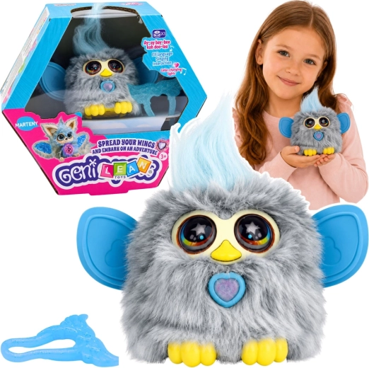 Interaktivt Genie Pets-væsen med lys og lyde, grå