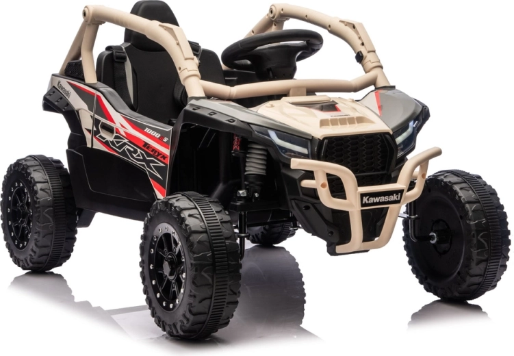 Elektrisk børnebil KAWASAKI JS330 24V, sort‑beige