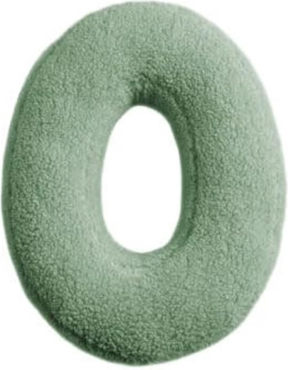 Mealini plysjbokstav O grøn - 1 stk.