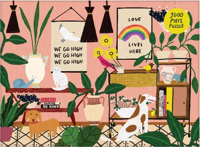 GALISON puslespil Her bor kærligheden 1000 brikker