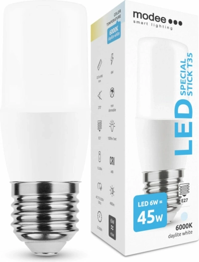 Modee Smart Lighting LED pære T35 E27 6 W kold hvid