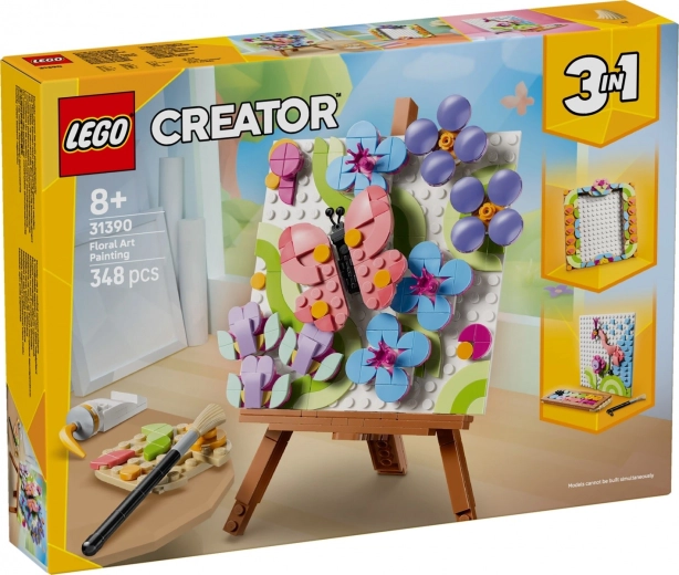 LEGO Creator dekorativt blomsterbillede 3-i-1