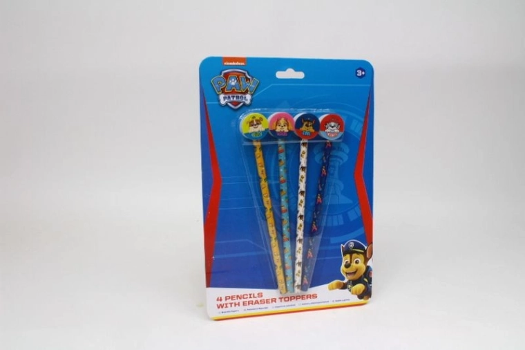 Paw Patrol sæt med 4 blyanter