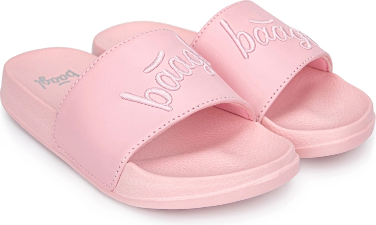 Baagl slippers med logo, pink (størrelse 33)