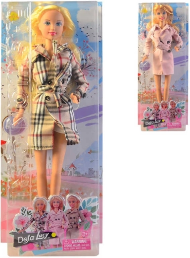 Dukke Defa Lucy i trendy frakke 30 cm - 1 stk.
