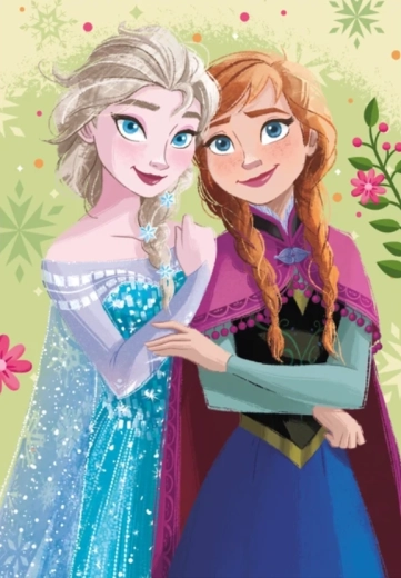 Dino-puslespil med juveler forårsportræt 200 brikker