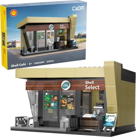 CaDA Shell café – byggesæt kiosk med 351 dele