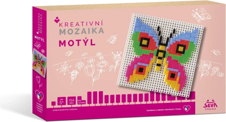 Kreativ mosaik Sommerfugl 254 dele