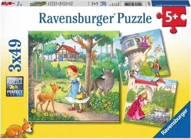 Ravensburger puslespil Klassiske eventyr 3x49 brikker