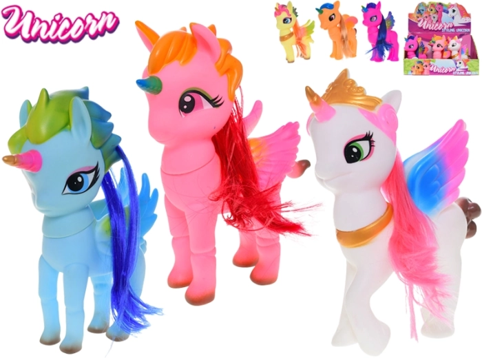 Stående enhjørningefigur 20 cm