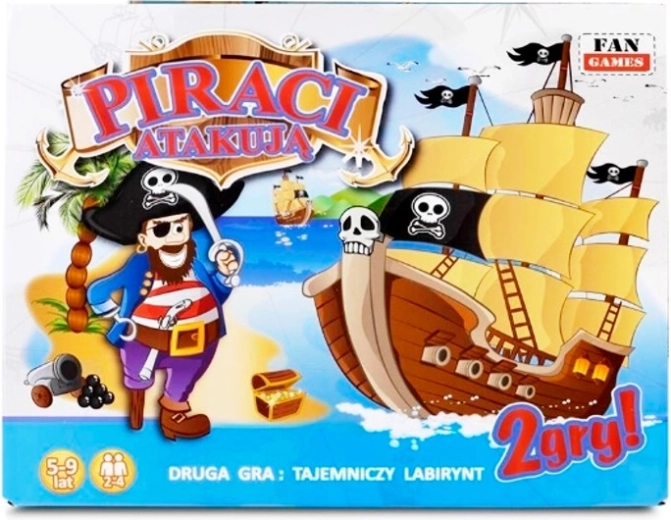 Pirater angriber – lærende brætspil for børn