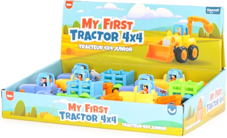 Traktor 4x4 Junior med tipvogn eller frontlæsser – My First Farm Vehicle