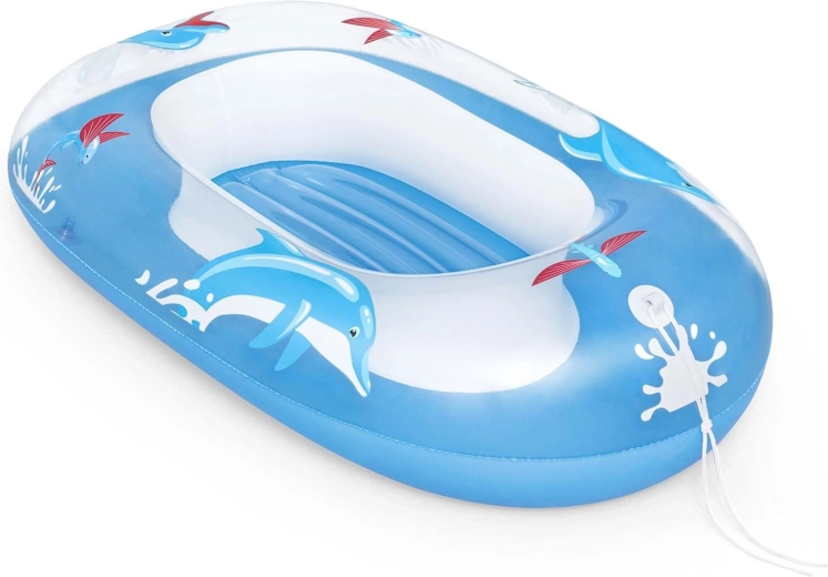 Oppustelig børnebåd med delfin 102 × 69 cm BESTWAY