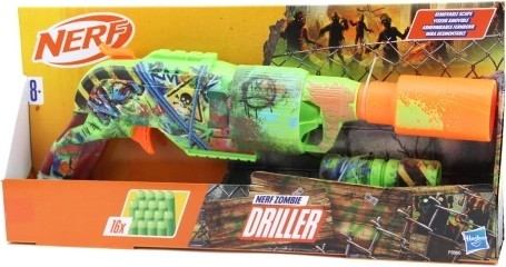 Nerf Zombie Driller blaster med roterende tromle