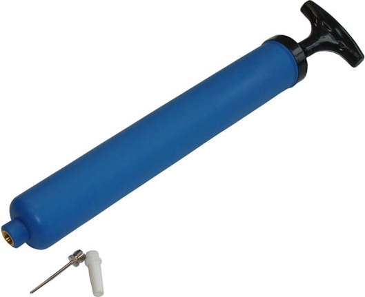 Acra håndpumpe (luftpumpe) 23 cm med sæt af mundstykker - 1 stk.