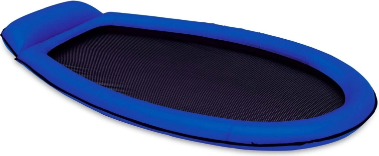 Strandmadras med netbund 178 × 94 cm blå Intex