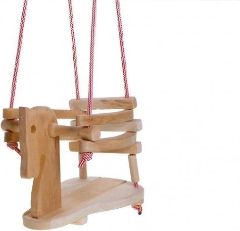 Trægyngestol hest til børn