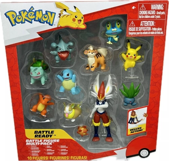 Pokémon Battle Ready Pack med 10 figurer