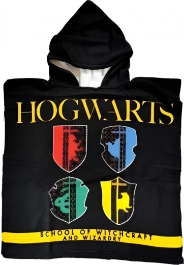 Poncho med hætte Harry Potter Hogwarts