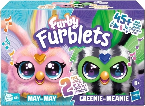 Hasbro Furby Furblets dobbeltpak med interaktive mini-venner