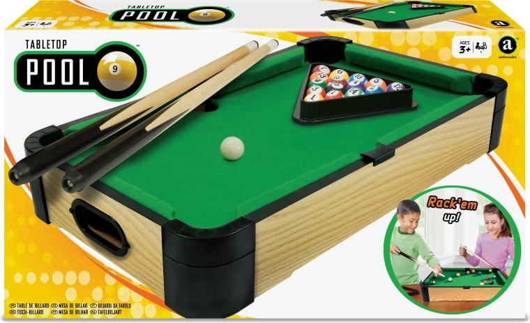 Bordbillard 40 cm – kompakt billard for børn og voksne
