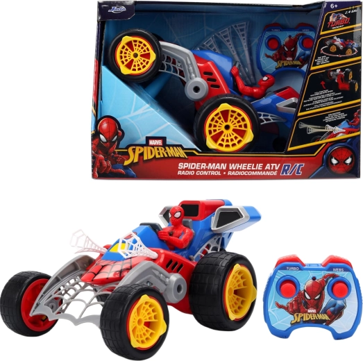Spider-Man fjernstyret buggy med netskydning 1:20