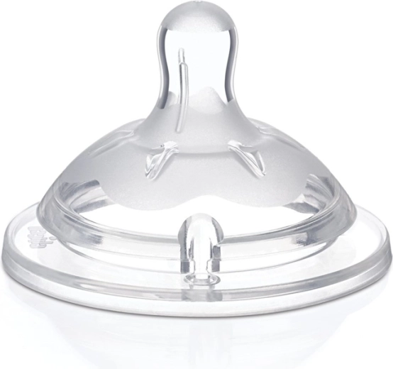 Chicco suttehoveder Natural Feeling, silikone, justerbart flow, 4 m+, 2 stk.