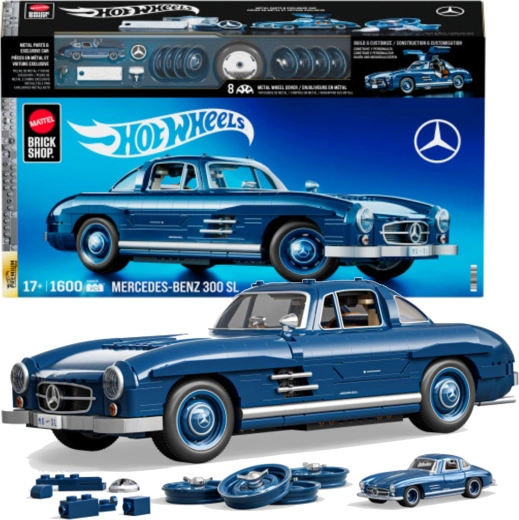 Byggesæt HOT WHEELS Mercedes‑Benz 300 SL 1:12, 1600 dele
