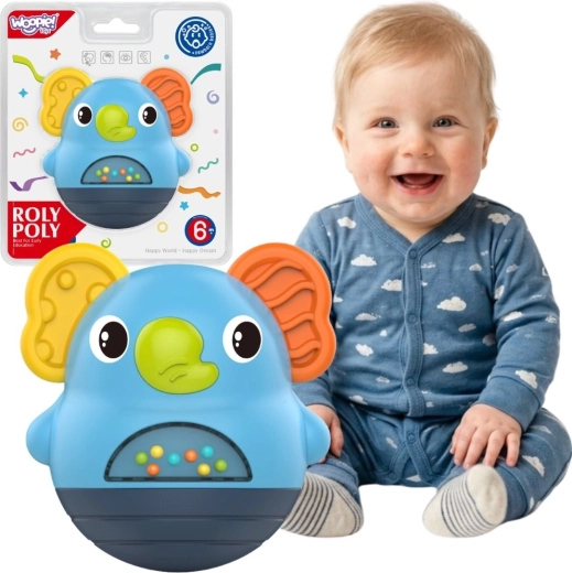 Woopie Baby interaktiv sensorisk rangle elefant 6 mdr.+