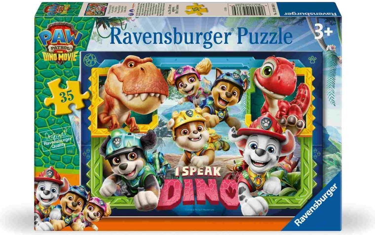 Ravensburger Paw Patrol: dinosaurfilmen – puslespil med 35 brikker
