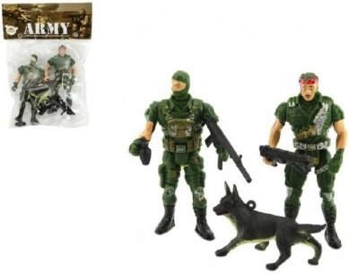 Sæt med soldater og tilbehør