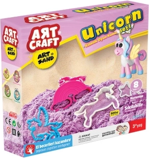 Art craft kinetisk sand enhjørning 500 g - 1 stk.