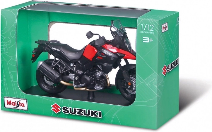 Maisto motorcykel Suzuki V-Strom med støtteben 1:12