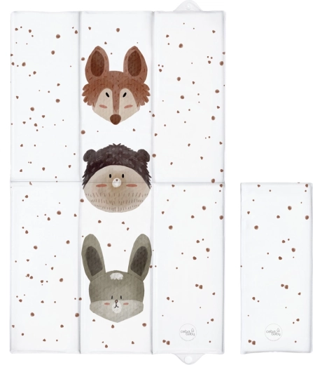 Ceba Baby rejse pusleunderlag Basic cute animals 80 × 50 cm