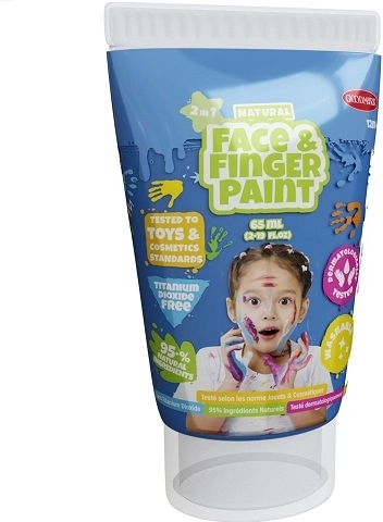 Boti Natural blå naturlig maling til fingermaling og ansigtsmaling 65 ml
