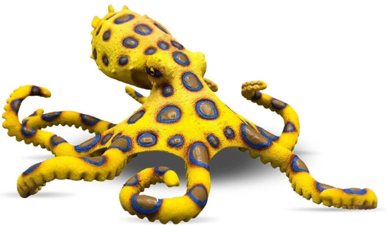 Bullyland figur blåringet blæksprutte