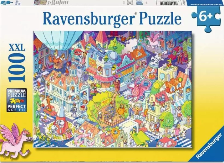 Ravensburger Puzzle Muntert kaos XXL 100 brikker